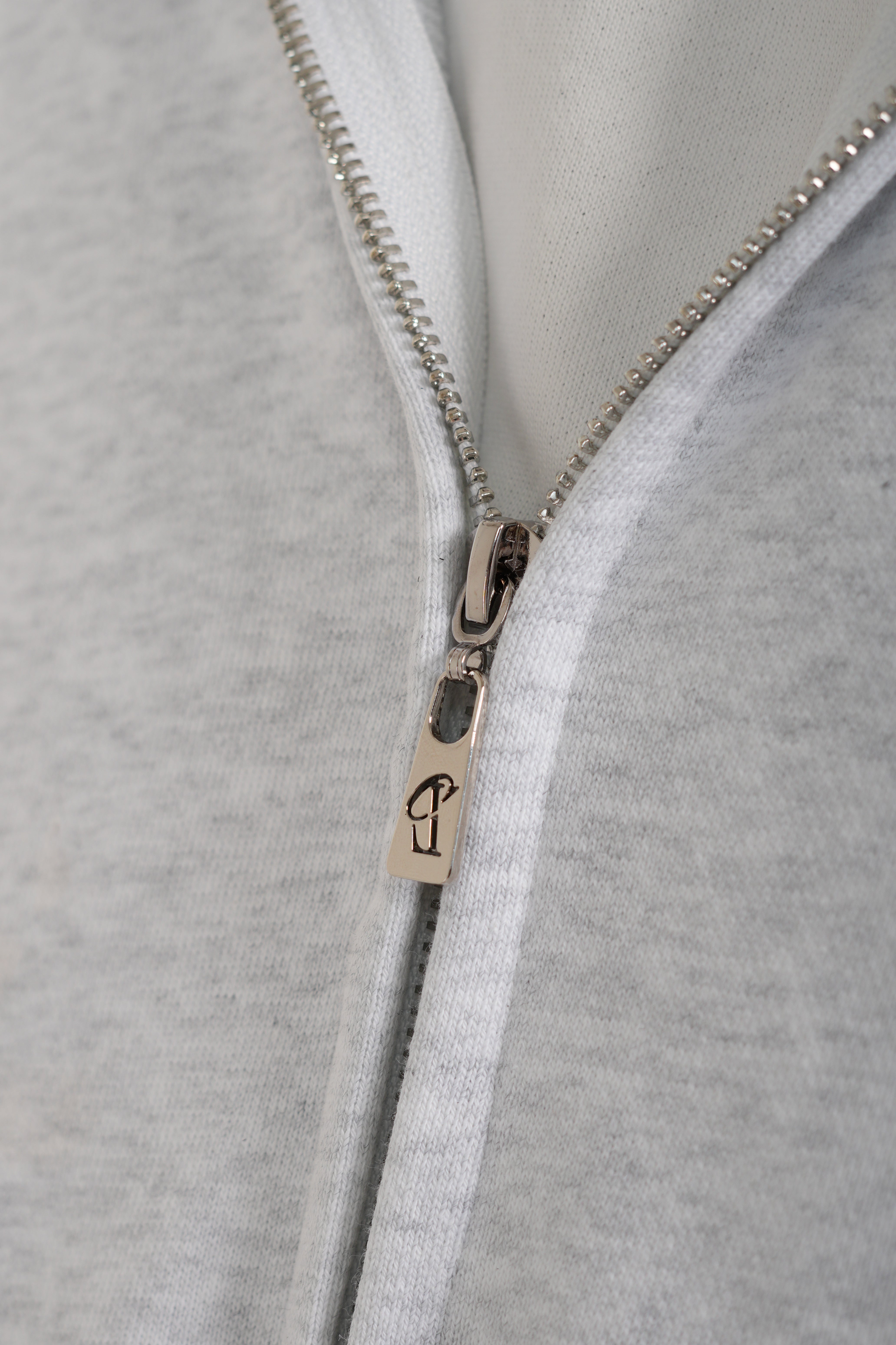 L'Essentiels Zip Up - Grey Marl